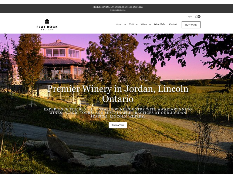 flat rock cellars seo project